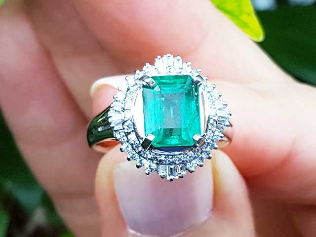 USA made real Colombian emerald rings-8