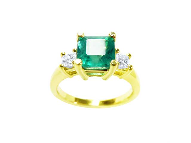 Colombian emerald ring for sale
