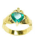 Claddagh ring emerald