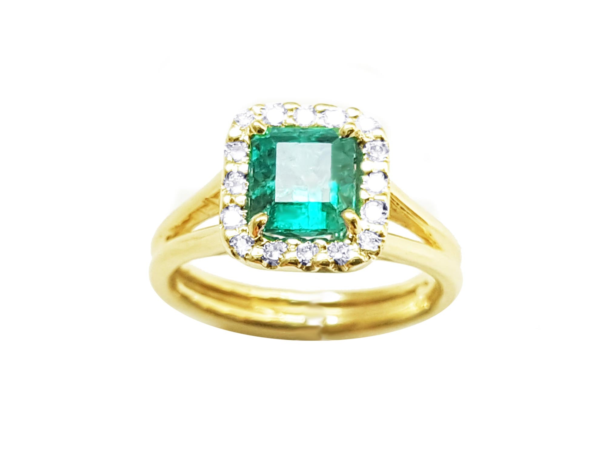 14k emerald ring