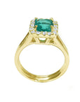 emerald ring yellow gold