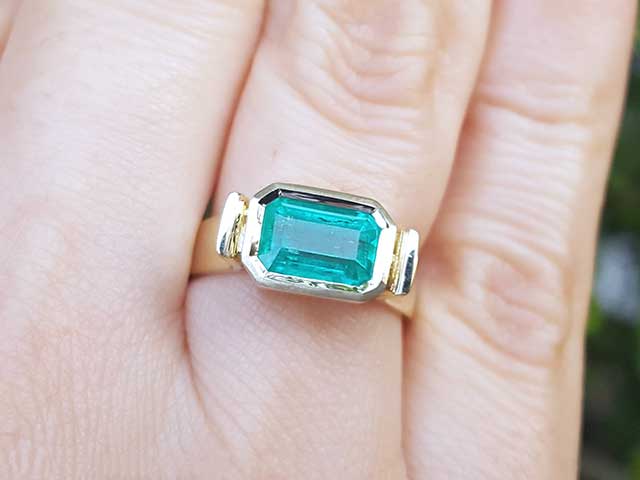 Real Colombian emerald jewelry