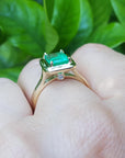Real Colombian emerald ring