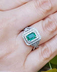 Genuine Colombian emerald jewelry for mother's day