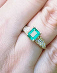 Mother's day vintage emerald ring"