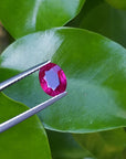 Oval cut natural ruby for sale