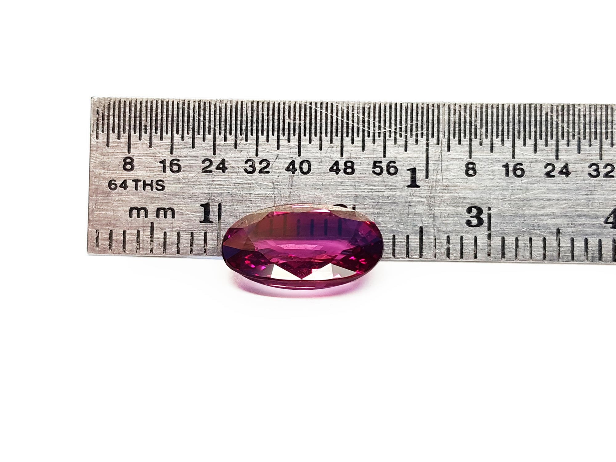 Oval cut pink sapphire