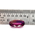 Oval cut pink sapphire