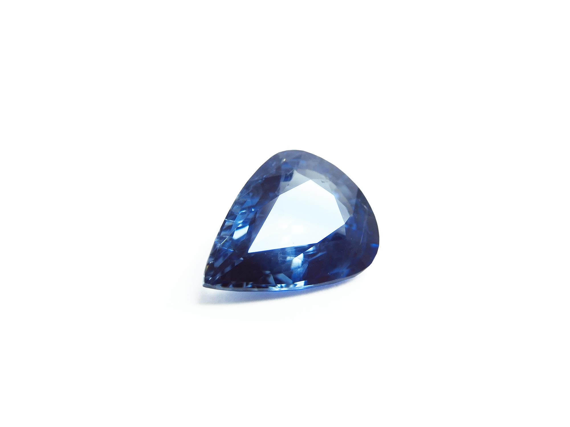 pear shaped blue sapphire