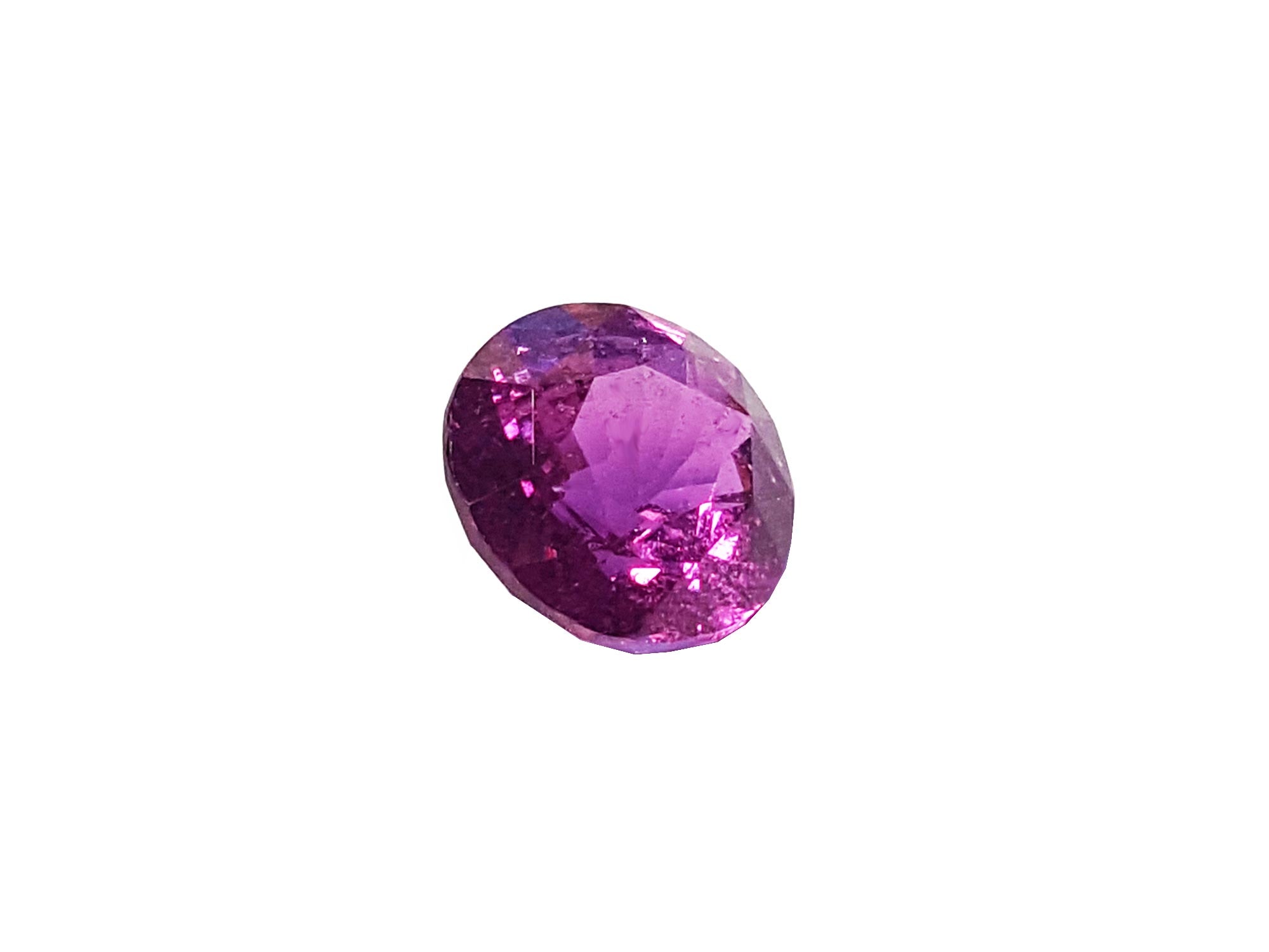 Round cut pink sapphire