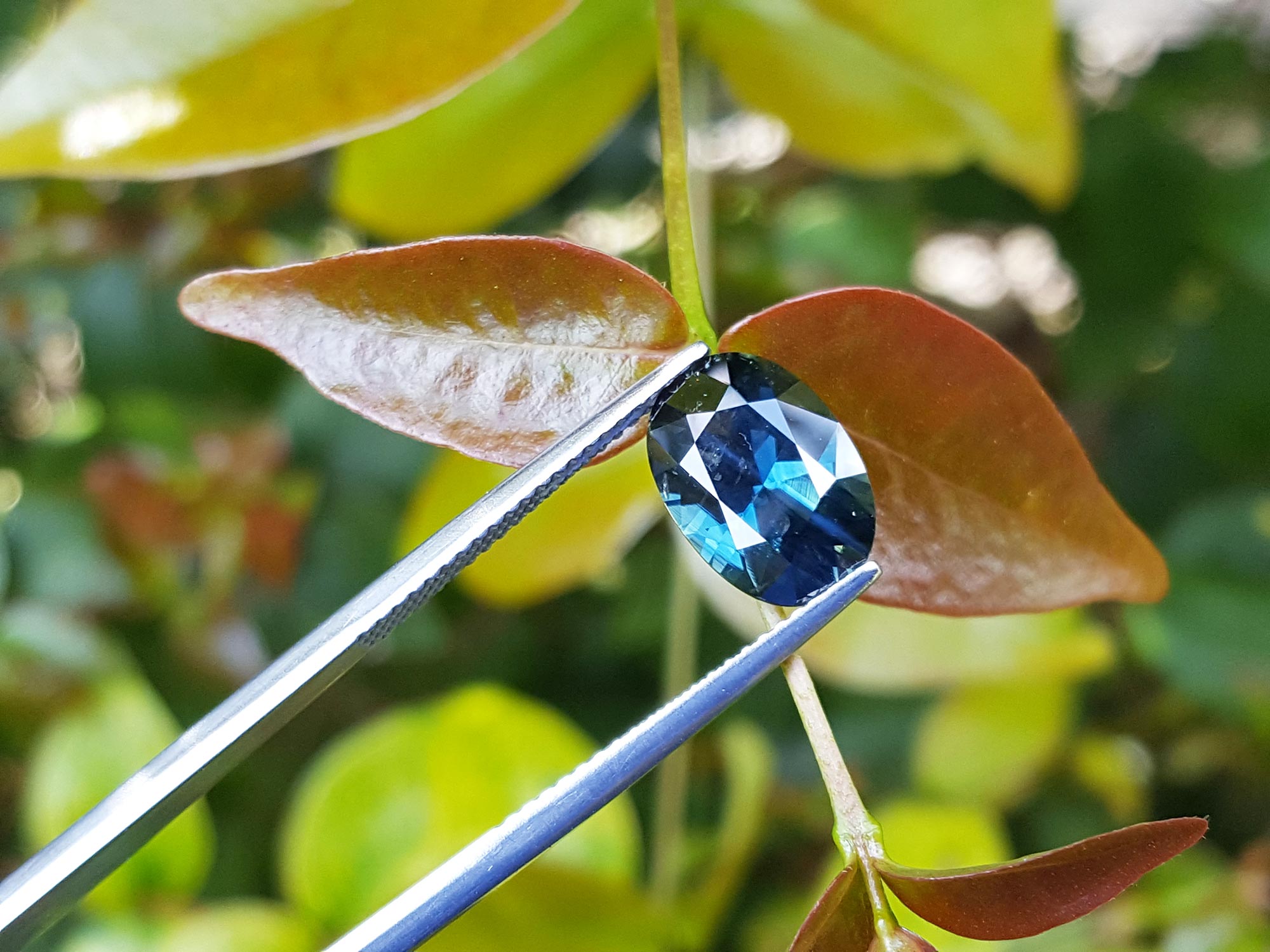 Blue natural sapphire