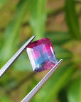 Red blue watermelon tourmaline