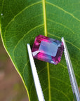 Emerald cut watermelon tourmaline