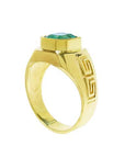 Emerald May Birthstone ring for men