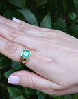 Men’s authentic emerald rings