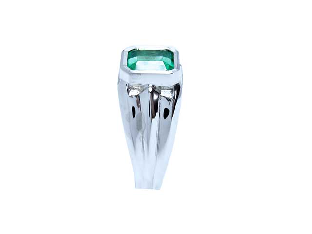 Genuine Colombian emerald ring5