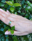 Muzo Colombian emerald ring