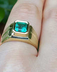 Real emerald ring mens