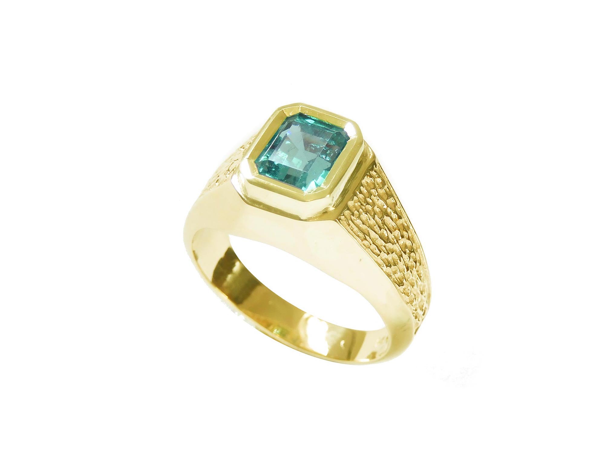 Emerald ring for men