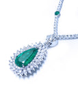 Colombian emerald jewelry necklace in USA