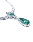 May birthstone necklace 1.67 ct. Colombian emerald