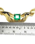 USA Hand made emerald Claddagh necklace