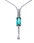 1.65 ct. Emerald-cut Emerald Necklace Online