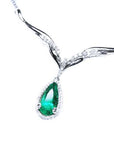 Colombian  emerald necklace for sale