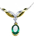Colombian Emerald stone necklace