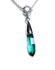 Muzo emerald briolette necklace