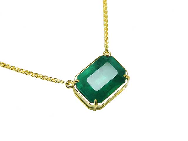 Muzo born real emerald necklace for sale