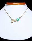 Green gemstone necklace for sale
