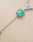 Genuine Colombian emerald and pearl necklace in USA