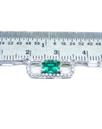 18k emerald necklace paper clip