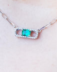 Colombian emerald necklace