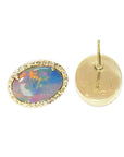 Opal earrings 18k yellow gold 