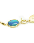 14k gold opal earrings
