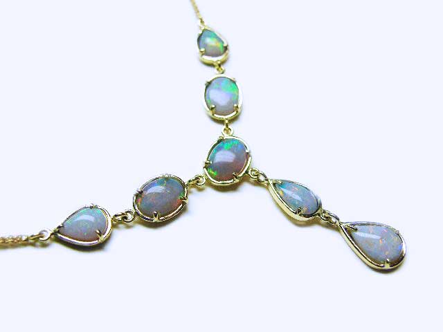 Authentic australian opal necklace