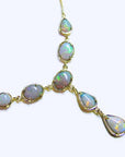 Solid australian opal necklace