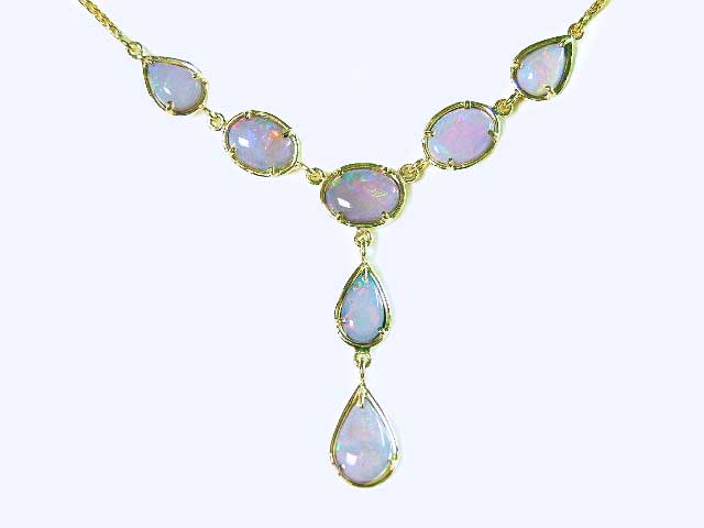 Real australian opal necklace