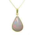 Opal gold necklace
