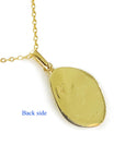18k yellow gold opal necklace