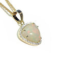 Natural Australian opal pendant necklace