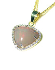 White Australian opal pendant