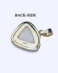 White opal 14k pendant