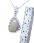 18K opal necklace