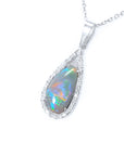 18k opal pendant