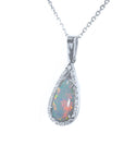 Solid opal pendant