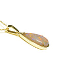 14k gold opal necklace