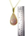 Solid opal necklace pendant